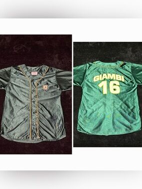 Oakland Athletics x Pro Stuff Jason Giambi #16 green jersey men’s small 90s vtg